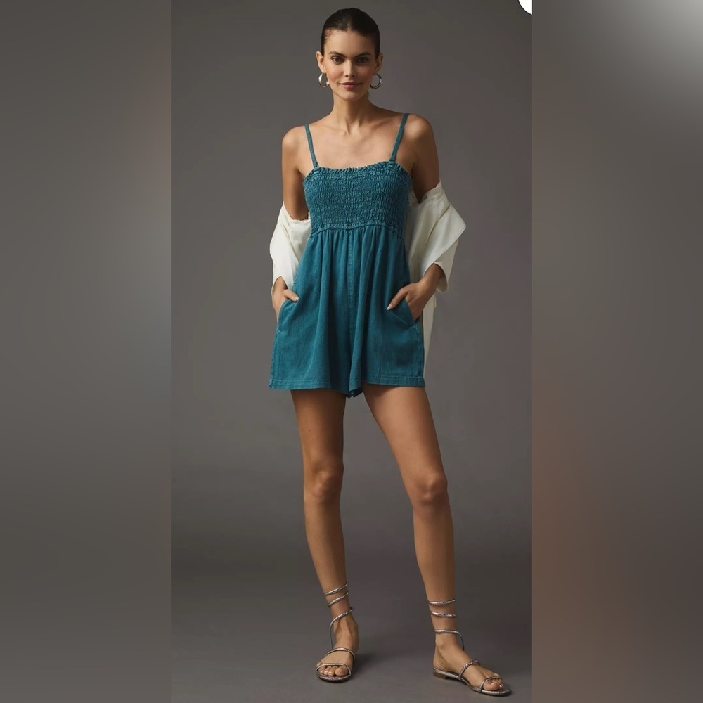 Pilcro Smocked Romper, Size XS